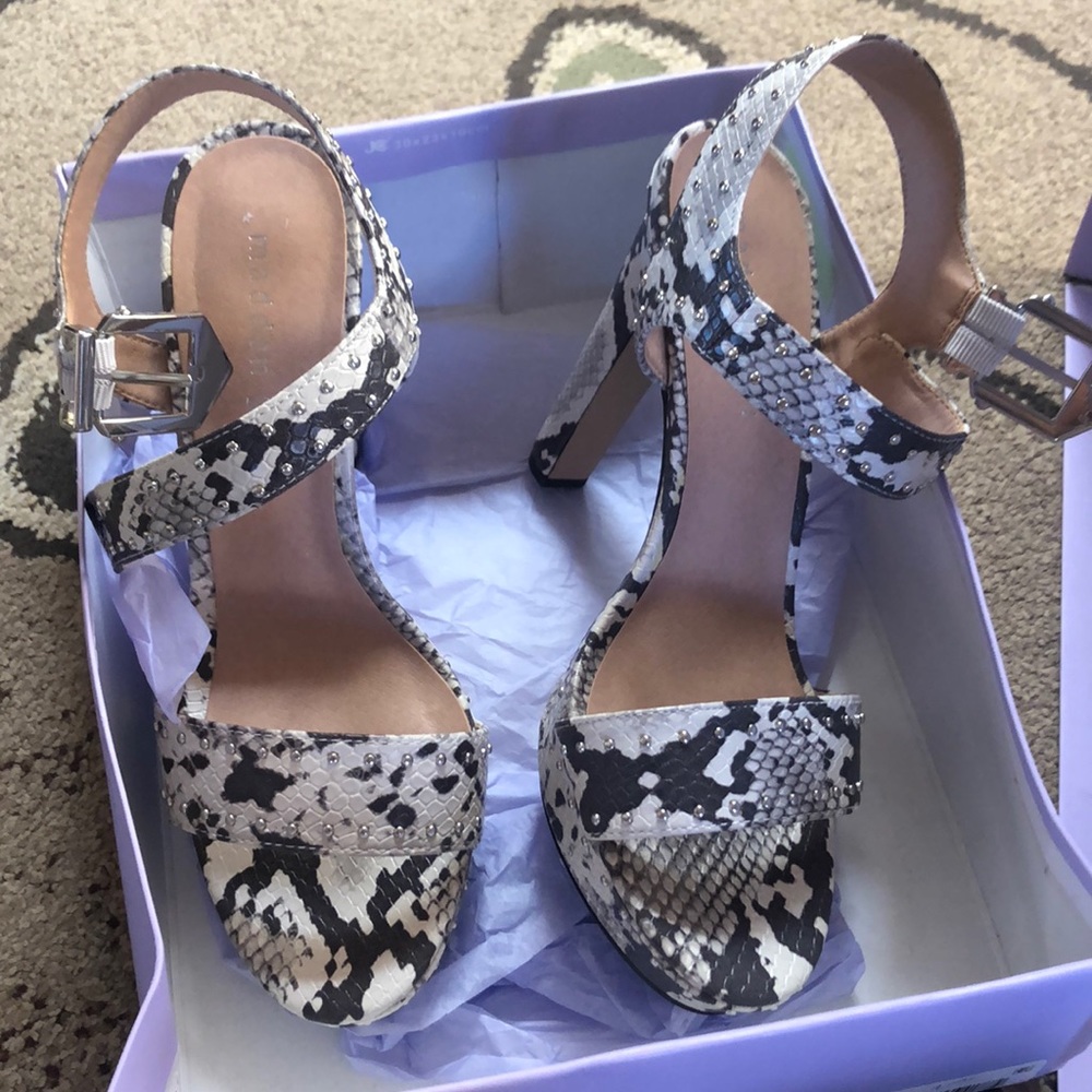 snakeskin heels